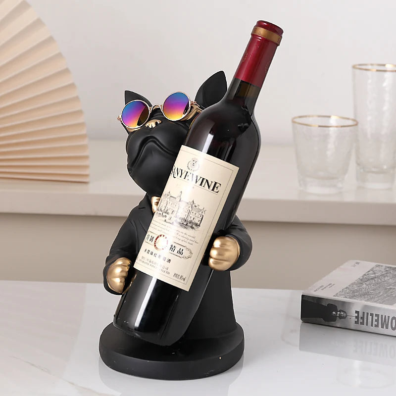 Estátua Bulldog Premium Porta Vinho