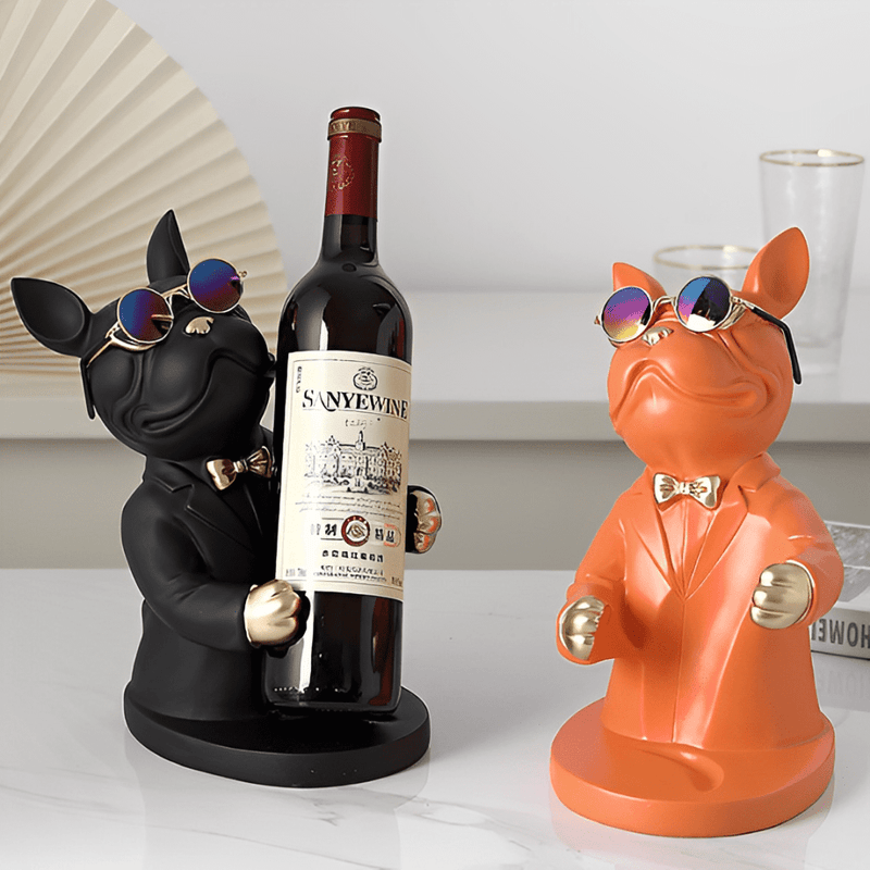 Estátua Bulldog Premium Porta Vinho