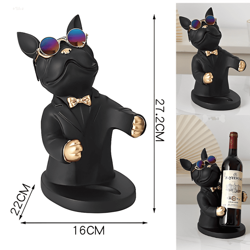 Estátua Bulldog Premium Porta Vinho